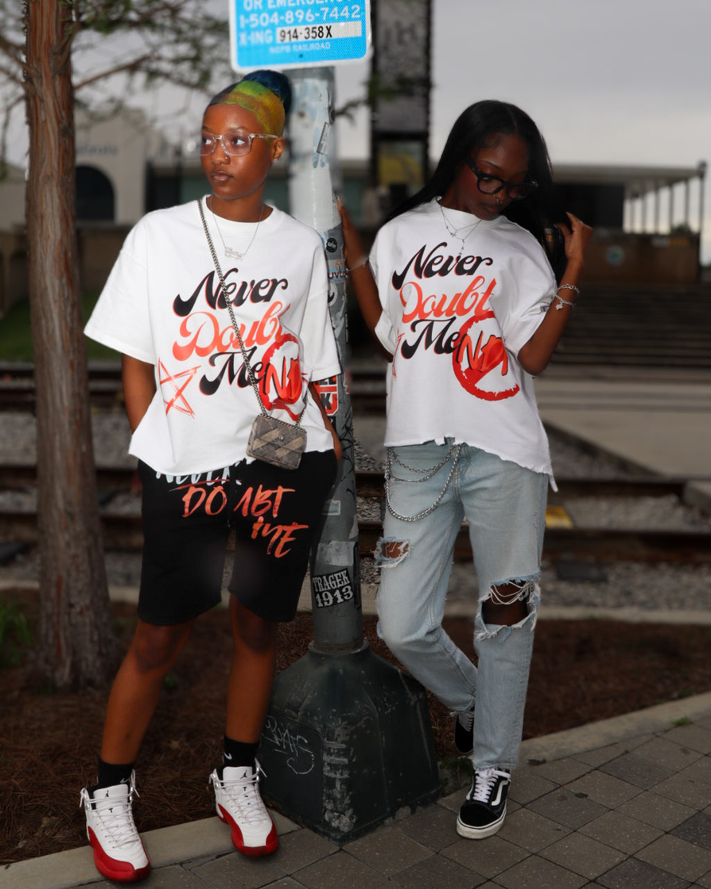 “Dream Bigger” Heavy Cropped Distressed Tee