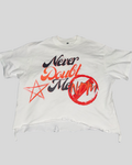“Dream Bigger” Heavy Cropped Distressed Tee